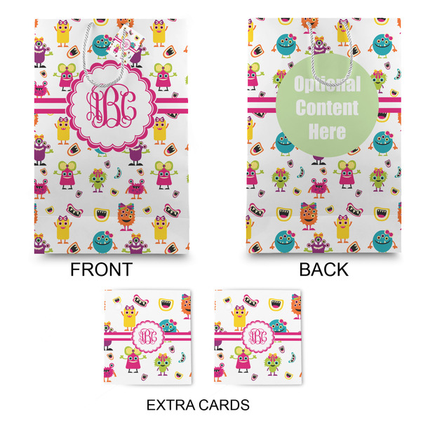 Girly Monsters Large Gift Bag - Approval