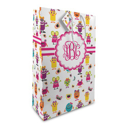 Girly Monsters Large Gift Bag (Personalized)
