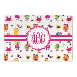 Girly Monsters Large Rectangle Car Magnet (Personalized)