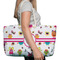 Girly Monsters Large Rope Tote Bag - In Context View
