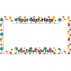 Girly Monsters License Plate Frame - Style A (Personalized)