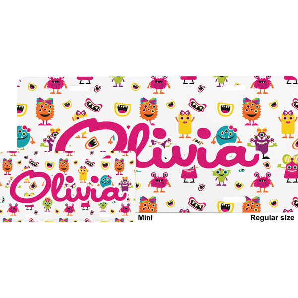Girly Monsters License Plate (Sizes)