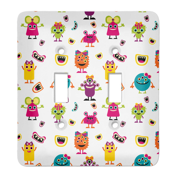 Custom Girly Monsters Light Switch Cover (2 Toggle Plate)