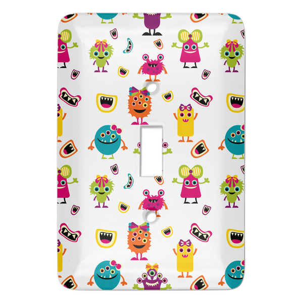 Custom Girly Monsters Light Switch Cover (Single Toggle)