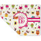 Girly Monsters Double-Sided Linen Placemat - Single w/ Monogram