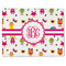 Girly Monsters Single-Sided Linen Placemat - Single w/ Monogram