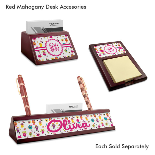 Girly Monsters Mahogany Desk Accessories