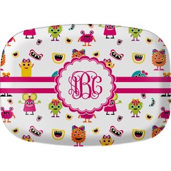 Girly Monsters Melamine Platter (Personalized)
