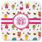 Girly Monsters Memory Foam Bath Mat - 48"x48" (Personalized)