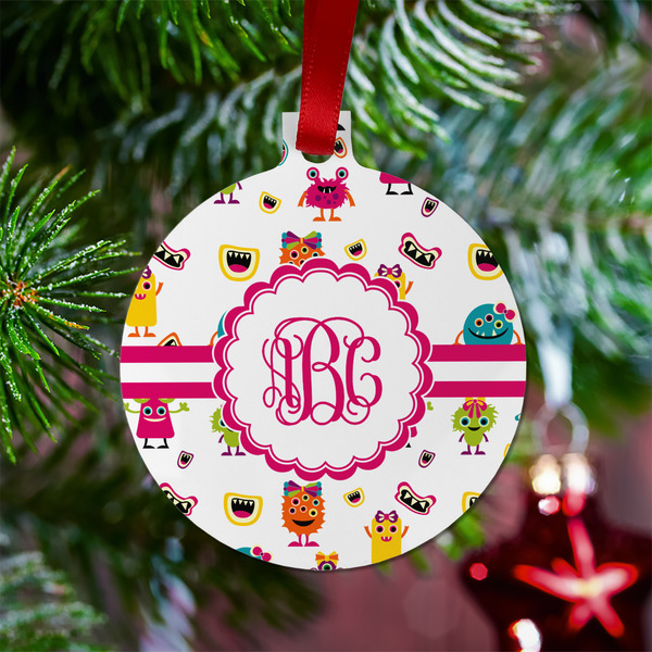 Girly Monsters Metal Ball Ornament - Lifestyle