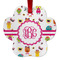 Girly Monsters Metal Paw Ornament - Front