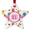 Girly Monsters Metal Star Ornament - Front