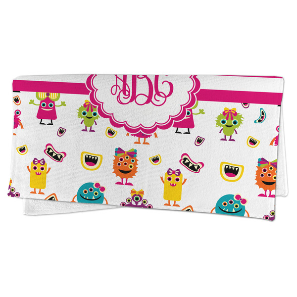 Girly Monsters Microfiber Dish Rag - FOLDED (half)