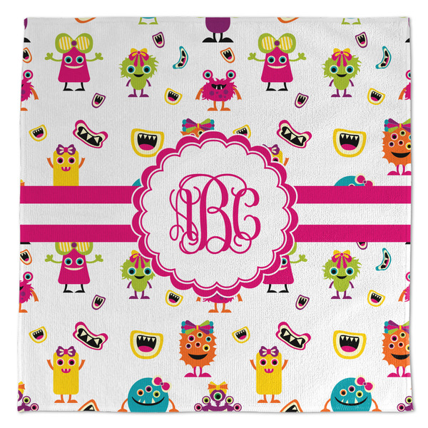 Custom Girly Monsters Microfiber Dish Towel (Personalized)