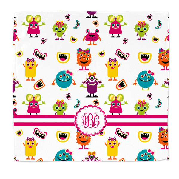 Custom Girly Monsters Microfiber Dish Rag (Personalized)