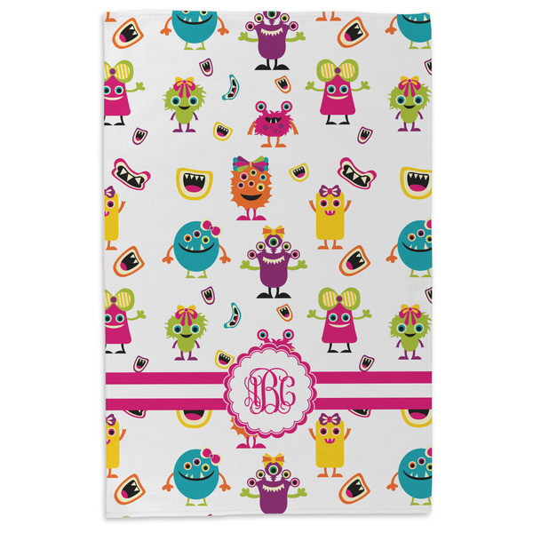 Girly Monsters Microfiber Dish Towel - APPROVAL