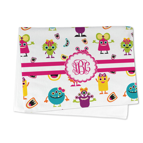 Girly Monsters Microfiber Dish Towel - FOLDED HALF