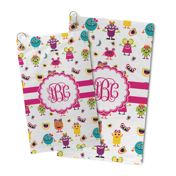 Girly Monsters Microfiber Golf Towel - PARENT/MAIN