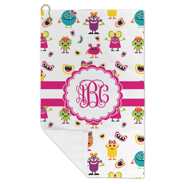 Girly Monsters Microfiber Golf Towels - FOLD