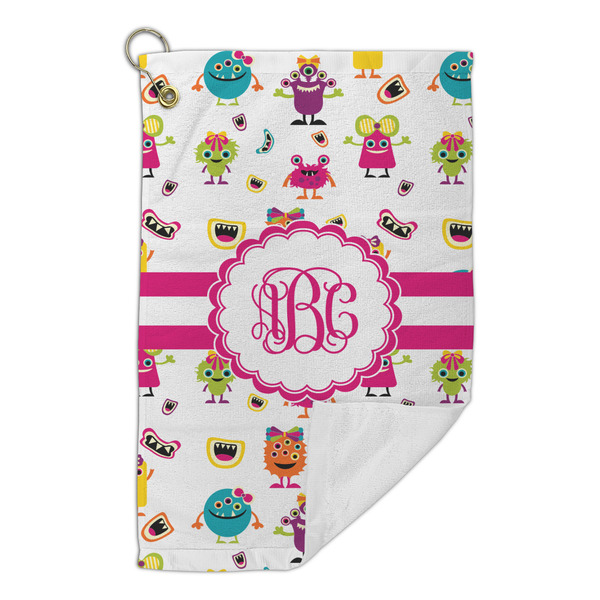 Girly Monsters Microfiber Golf Towels Small - FRONT FOLDED