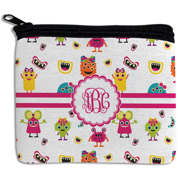 Custom Girly Monsters Rectangular Coin Purse (Personalized)