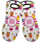 Girly Monsters Neoprene Oven Mitts - Set of 2 w/ Monogram