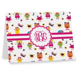 Girly Monsters Note cards (Personalized)