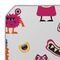 Girly Monsters Octagon Placemat - Single front (DETAIL)