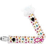 Girly Monsters Pacifier Clip (Personalized)