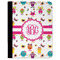Girly Monsters Padfolio Clipboards - Large - FRONT
