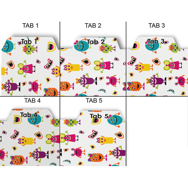 Girly Monsters Page Dividers - Set of 5 - Approval