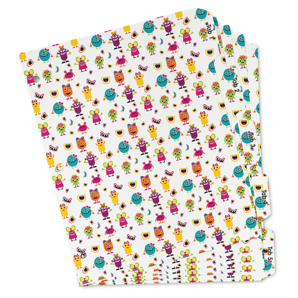 Custom Girly Monsters Binder Tab Divider Set (Personalized)