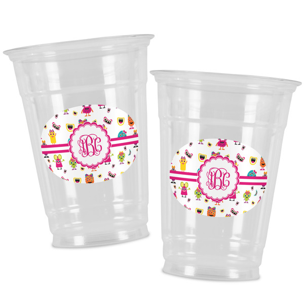 Girly Monsters Party Cups - 16oz - Alt View