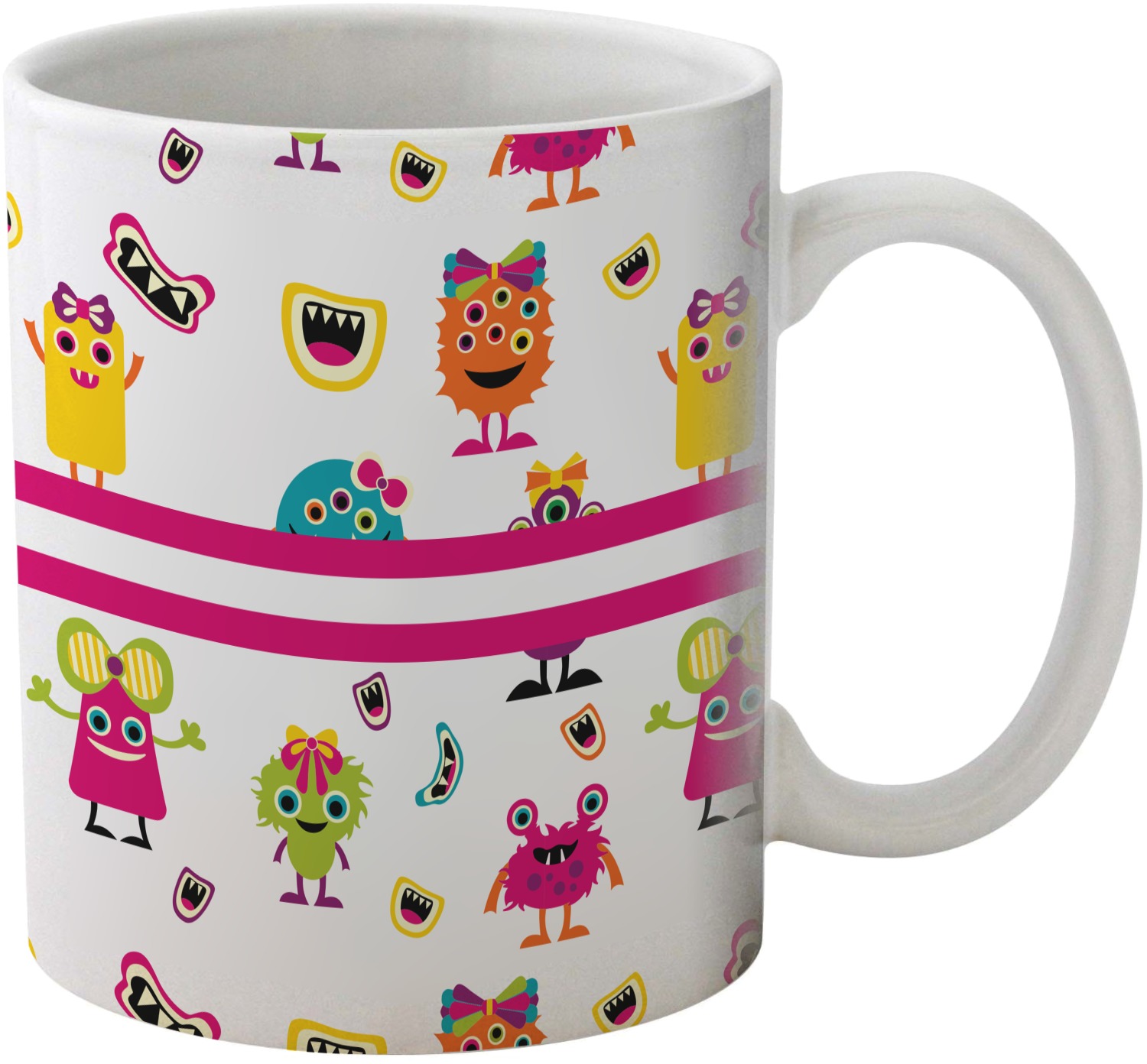 Girly Monsters Coffee Mug (Personalized) YouCustomizeIt