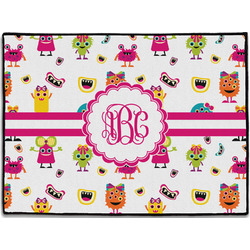 Girly Monsters Door Mat (Personalized)