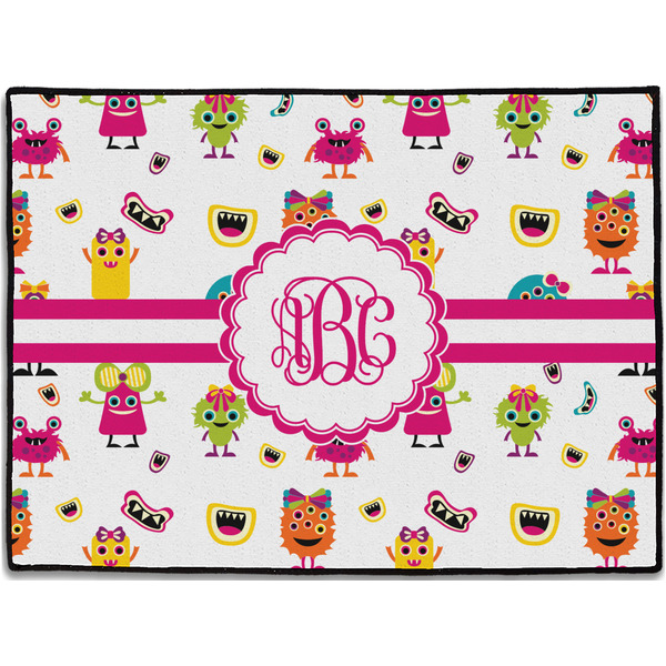 Custom Girly Monsters Door Mat (Personalized)