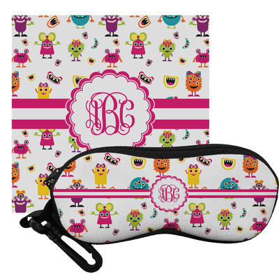 Girly Monsters Eyeglass Case & Cloth (Personalized)
