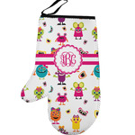 Girly Monsters Left Oven Mitt (Personalized)