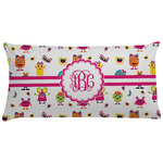 Girly Monsters Pillow Case - King (Personalized)