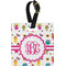 Girly Monsters Personalized Square Luggage Tag