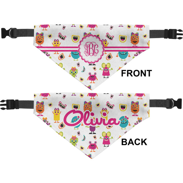 Girly Monsters Pet Bandana Approval