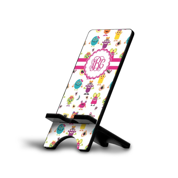 Custom Girly Monsters Cell Phone Stand (Large) (Personalized)