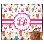 Girly Monsters Outdoor Picnic Blanket (Personalized)