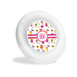 Girly Monsters Plastic Party Appetizer & Dessert Plates - 6" (Personalized)
