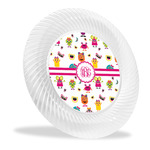 Girly Monsters Plastic Party Dinner Plates - 10" (Personalized)
