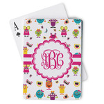 Girly Monsters Playing Cards (Personalized)