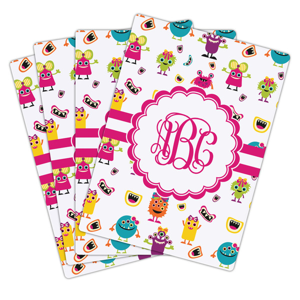 Girly Monsters Playing Cards - Hand Back View