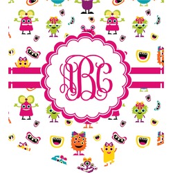 Girly Monsters Iron On Faux Pocket (Personalized)