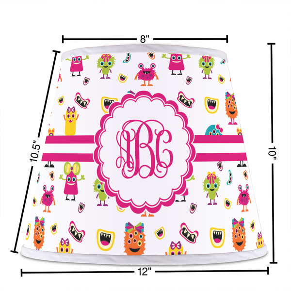Girly Monsters Poly Film Empire Lampshade - Dimensions