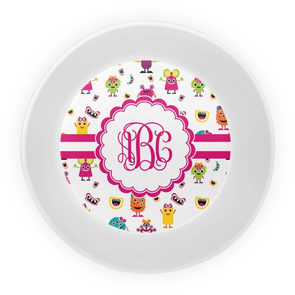 Girly Monsters Melamine Bowl - Center